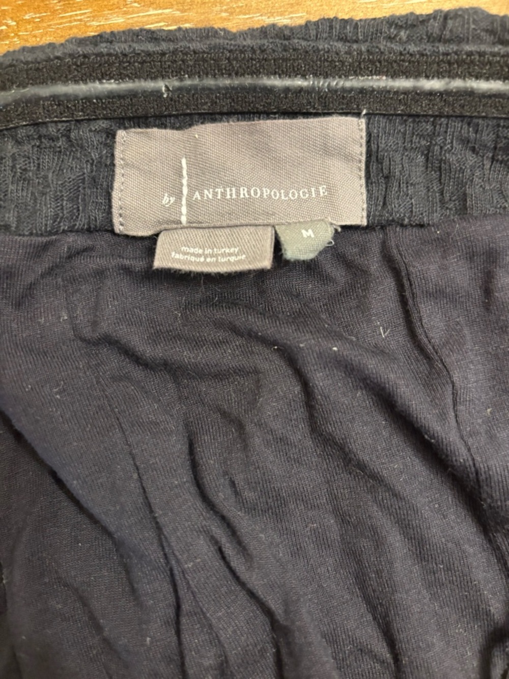 Anthropologie Black Strapless Button-Front Bustier Top - Picture 6 of 6
